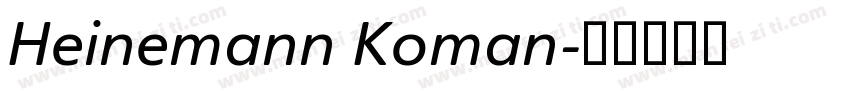 Heinemann Koman字体转换